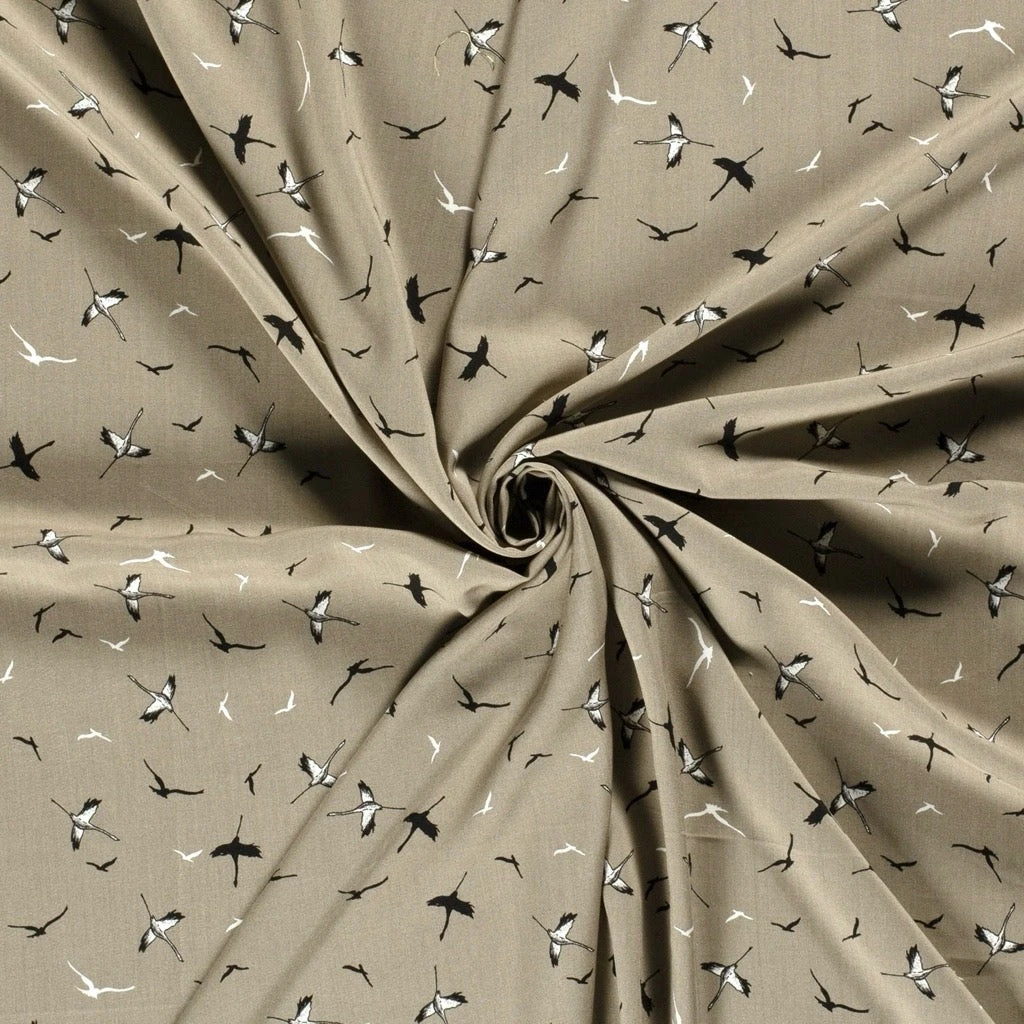 Bamboo Poplin Fabric Birds Dreams Print - Premium Oeko-Tex Material 11 Bamboo Poplin Fabric Birds Dreams Print - Premium Oeko-Tex Material - Image 11