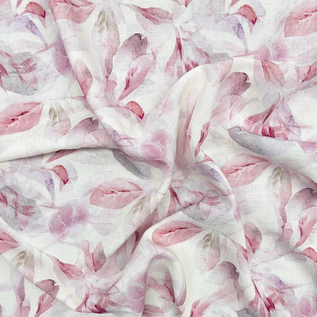 Serene Leaves Linen Look Viscose Fabric - Premium Botanical Dressmaking Material 6 Serene Leaves Linen Look Viscose Fabric - Premium Botanical Dressmaking Material - Image 6