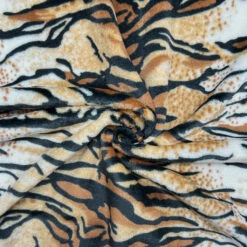 Brown Tiger Print Cuddle Fleece Fabric | Premium Ultra Soft 260gsm -Pound Fabrics Sale Store B21ABB97 142F 4A40 9093 E70FC7381AD6