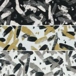 Premium Brush Strokes Polyester Crepe Fabric for Dressmaking