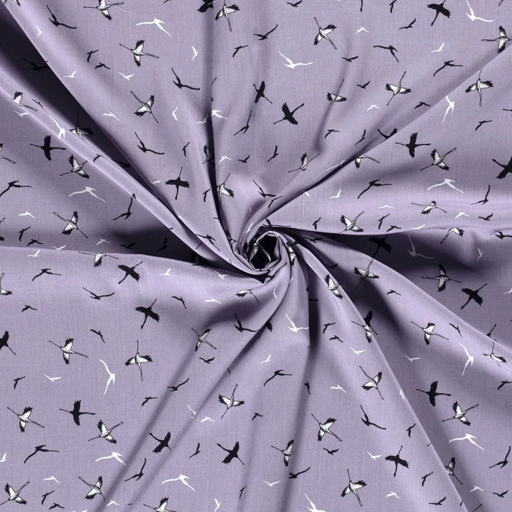 Bamboo Poplin Fabric Birds Dreams Print - Premium Oeko-Tex Material 9 Bamboo Poplin Fabric Birds Dreams Print - Premium Oeko-Tex Material - Image 9