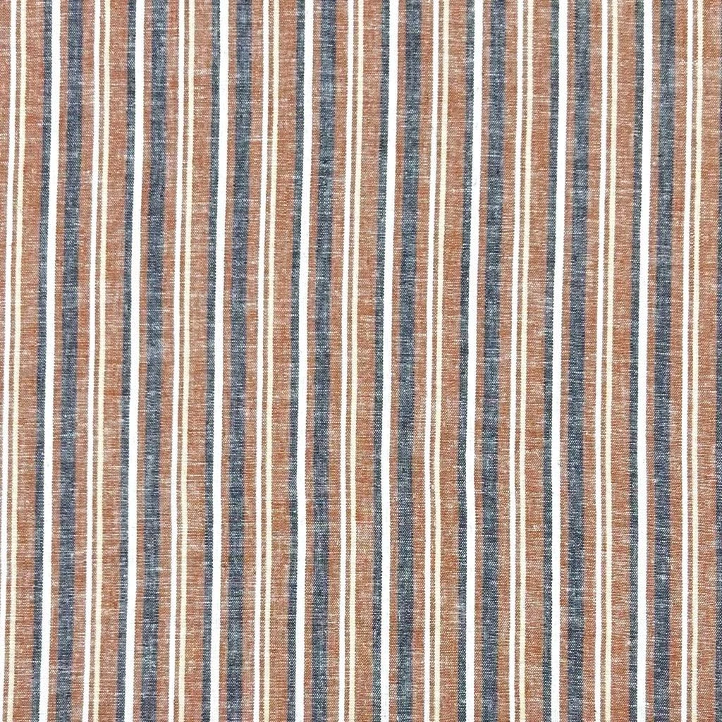 Striped Linen Viscose Fabric 3 Striped Linen Viscose Fabric - Image 3