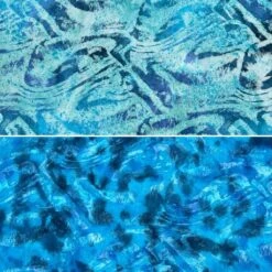 John Louden Waves Cotton Batik Fabric - Premium 100% Hand-Printed Textile