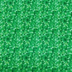 Green Mini Floral Crepe Dressmaking Fabric - 150cm Wide