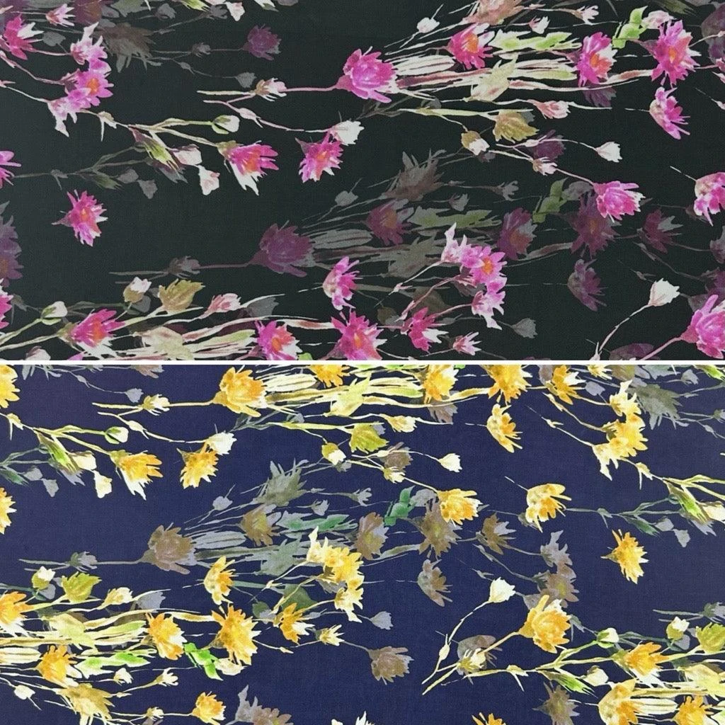 All Over Bouquets Viscose Lawn Fabric 1 All Over Bouquets Viscose Lawn Fabric