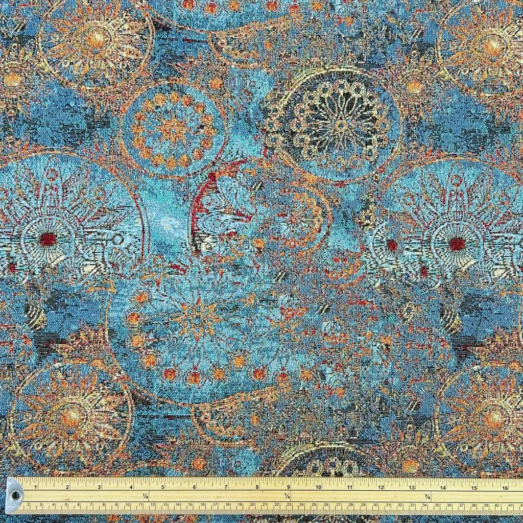 Wheels of Fortune Tapestry Fabric for Upholstery and Curtains 2 Wheels of Fortune Tapestry Fabric for Upholstery and Curtains - Image 2