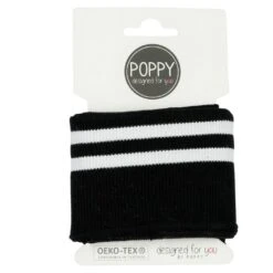 Premium Double Striped Ribbed Cuffs - 135cm Pre-Cut Cotton Ribbing 13 Premium Double Striped Ribbed Cuffs - 135cm Pre-Cut Cotton Ribbing -Pound Fabrics Sale Store Black 18e941fa 34a5 4b15 b184 bd1c89ad423d