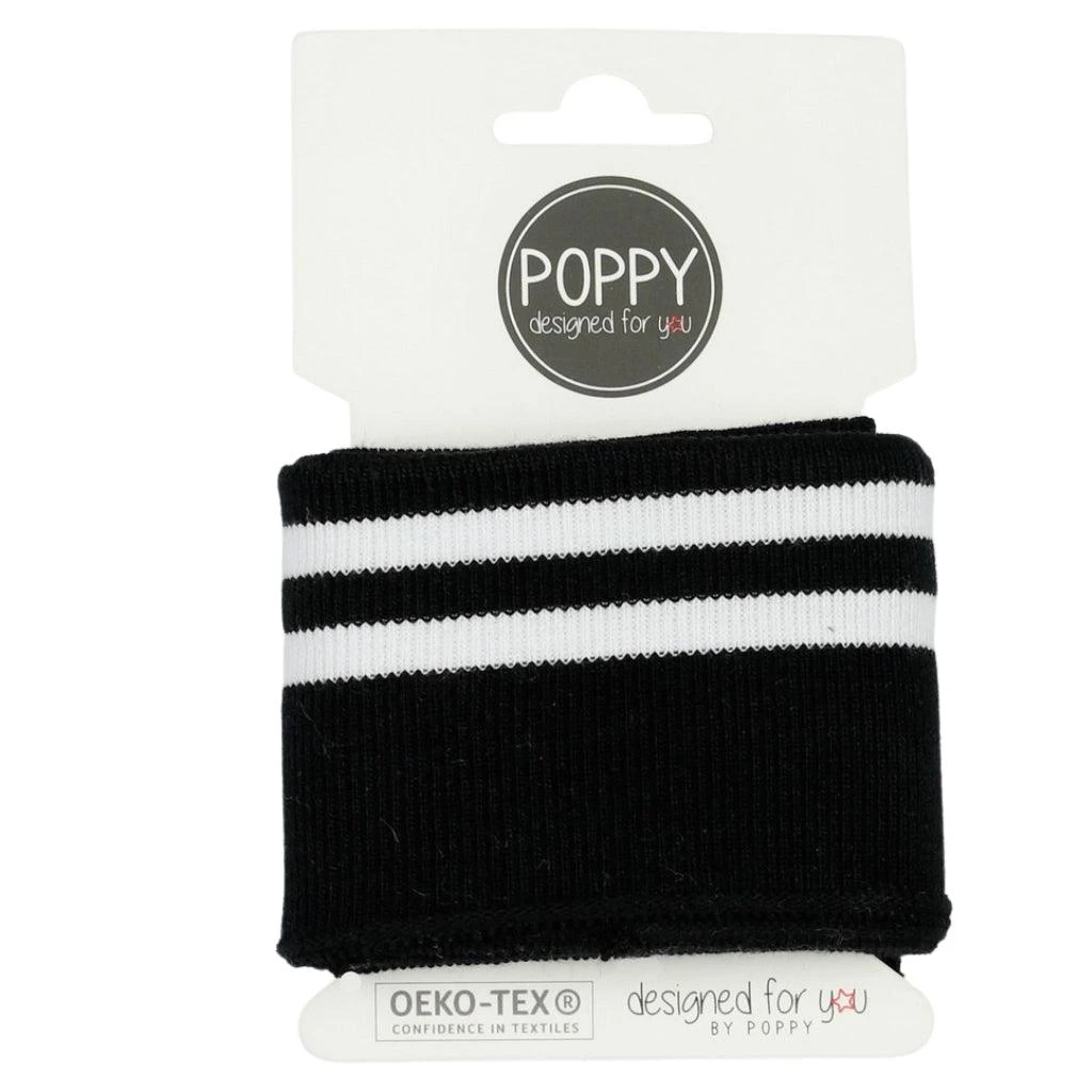 Premium Double Striped Ribbed Cuffs - 135cm Pre-Cut Cotton Ribbing 3 Premium Double Striped Ribbed Cuffs - 135cm Pre-Cut Cotton Ribbing - Image 3