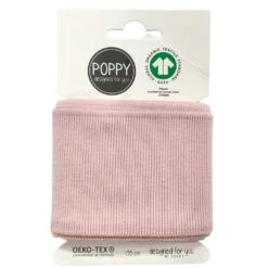 Premium Organic Ribbed Cuffing Fabric - 135cm Pre-Cut Length -Pound Fabrics Sale Store Blush