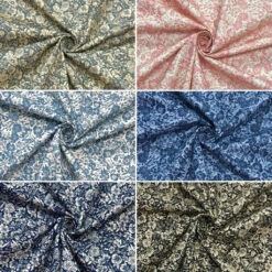 Rose & Hubble Busy Floral Cotton Poplin Fabric