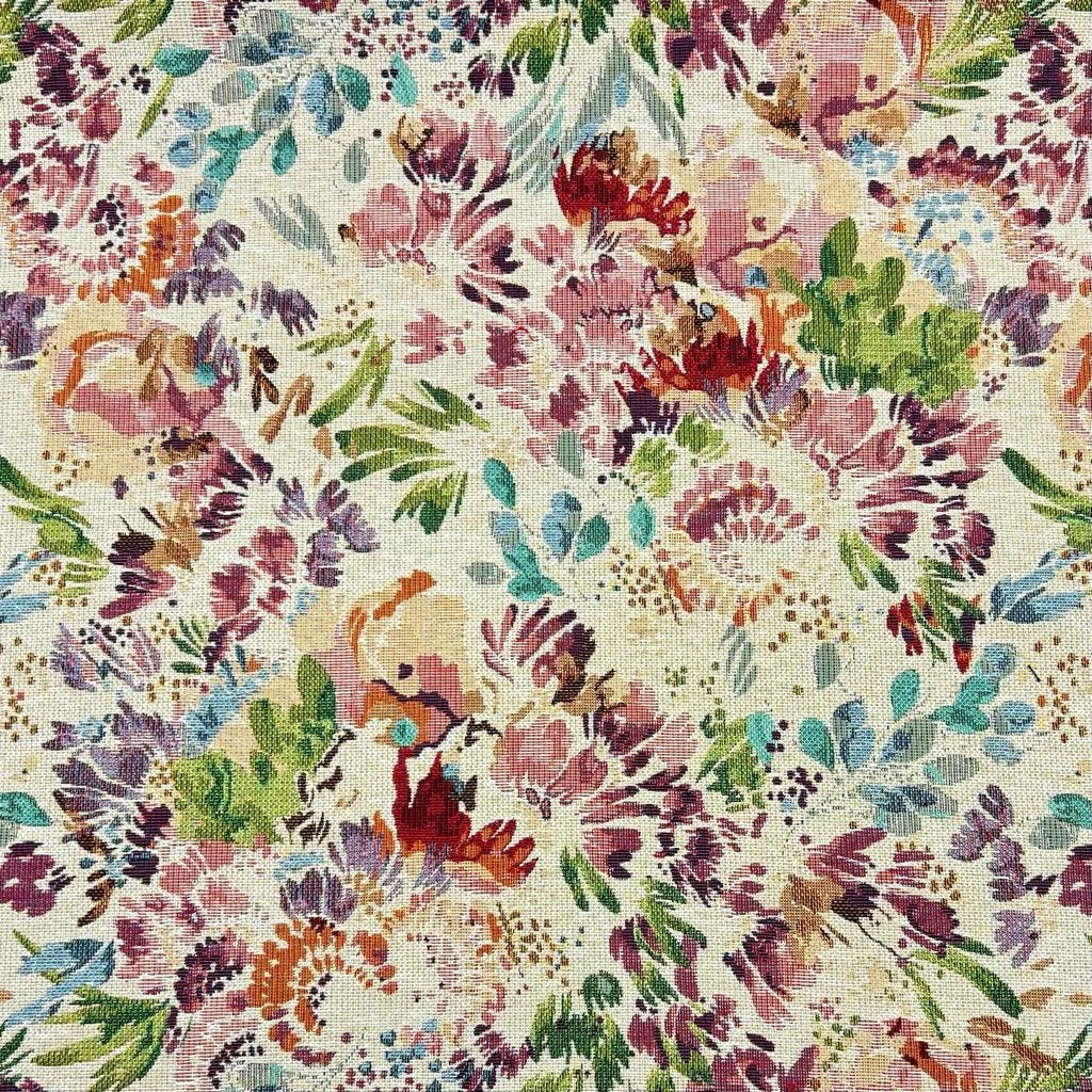 Floral Painted Meadow Heavyweight Woven Tapestry Fabric 1 Floral Painted Meadow Heavyweight Woven Tapestry Fabric