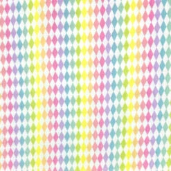 Little Johnny Rainbow Harlequin Double Gauze Cotton Fabric