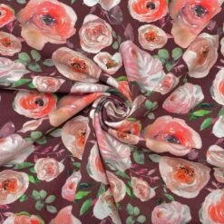 Bloomed Roses Floral Cotton Jersey Fabric for Dressmaking -Pound Fabrics Sale Store C4E46620 7008 488E B42C 634FCA4C1AC4