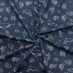 Sealife Cotton Jersey Fabric - Oeko-Tex Certified 4-Way Stretch -Pound Fabrics Sale Store C605BD86 C091 4D4D 981D 6A5DA7F9D71F