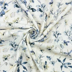 Greyish Blue Blossom Floral Linen Viscose Blend Fabric - 137cm Wide 5 Greyish Blue Blossom Floral Linen Viscose Blend Fabric - 137cm Wide -Pound Fabrics Sale Store C65F587F 661B 42AB 82E7 D8A02594DF5F