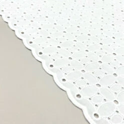 White Floral Embroidered Cotton Fabric - Summer Breeze Eyelet Design -Pound Fabrics Sale Store C6D94306 5489 4B21 AD57 F713015BCE64