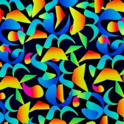 Cosmic Canvas Activewear Sports Jersey Fabric - Oeko-Tex Certified 4-Way Stretch