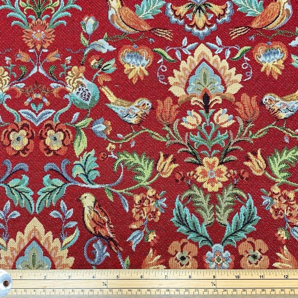 Floral Bird Tapestry Upholstery Fabric - Premium Woven Home Decor 6 Floral Bird Tapestry Upholstery Fabric - Premium Woven Home Decor - Image 6