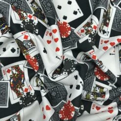 Playing Card Print Suiting Fabric - Durable Woven Polyester -Pound Fabrics Sale Store C7F7CA82 A48E 49B3 82C2 883F29C7E1C6