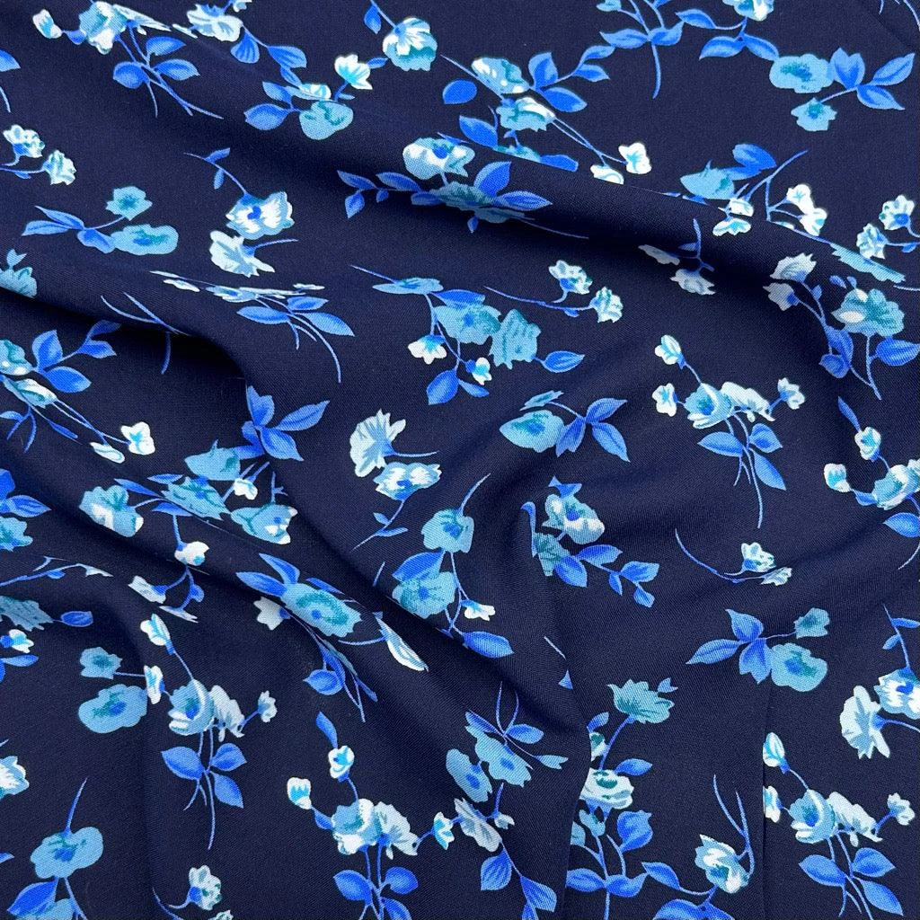 Floral Viscose Challis Fabric - Premium Soft Rayon for Dressmaking 8 Floral Viscose Challis Fabric - Premium Soft Rayon for Dressmaking - Image 8
