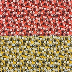 Lightweight All Over Swirls Crepe Fabric for Dressmaking