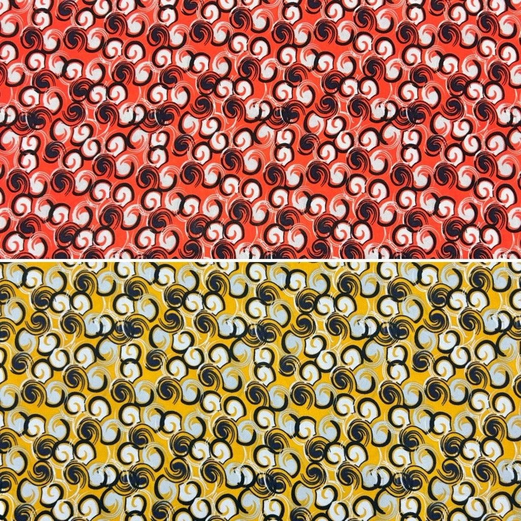 Lightweight All Over Swirls Crepe Fabric for Dressmaking 1 Lightweight All Over Swirls Crepe Fabric for Dressmaking