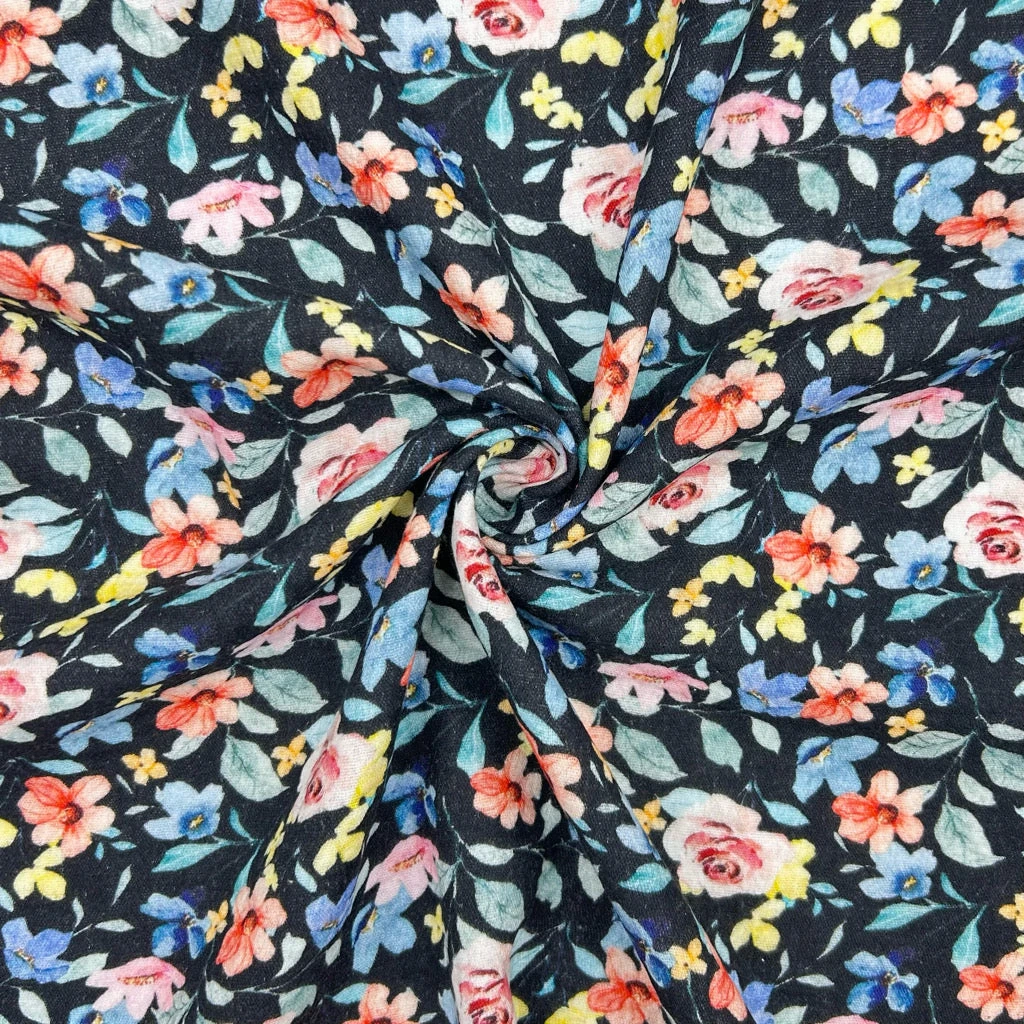 Floral Double Gauze Cotton Fabric - Breathable Soft Muslin for Dressmaking 4 Floral Double Gauze Cotton Fabric - Breathable Soft Muslin for Dressmaking - Image 4