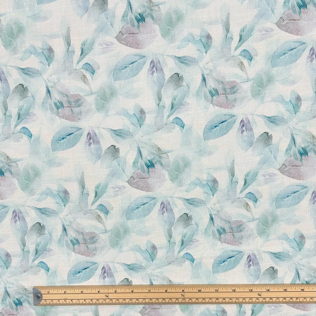 Serene Leaves Linen Look Viscose Fabric - Premium Botanical Dressmaking Material 2 Serene Leaves Linen Look Viscose Fabric - Premium Botanical Dressmaking Material - Image 2