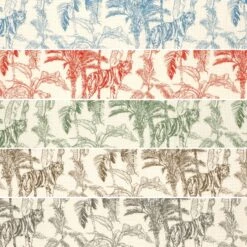 Double Gauze Fabric Palm Paradise Jungle Print - 100% Cotton
