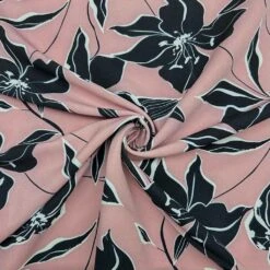 Black Floral Stretch Polyester Fabric for Elegant Dressmaking -Pound Fabrics Sale Store CF4BEF6C 77B0 4E5E 9E2A 60824F5947DF