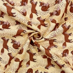 Fox Print Flat Double Gauze 100% Cotton Fabric 5 Fox Print Flat Double Gauze 100% Cotton Fabric -Pound Fabrics Sale Store D02AEEAF D794 4783 BA0A CCD902EF4D9E d519d23f a4a5 466e bf11 82ebc56a827f