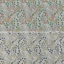 Floral Digital Print Linen Look Polycotton Fabric for Curtains & Crafting