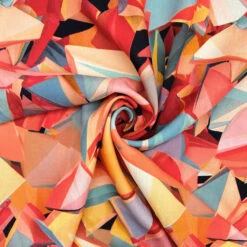 Prism Shards Viscose Poplin Fabric - Abstract Soft Rayon Dressmaking Material -Pound Fabrics Sale Store D2EED9D4 1E18 4324 B1FD 21D049A392C8