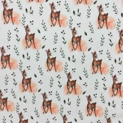 Deer Dance Cotton Poplin Fabric