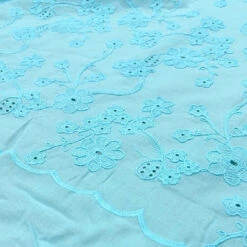 Floral Embroidered 100% Cotton Fabric - Breathable Summer Dressmaking Material -Pound Fabrics Sale Store D5DF479D E298 4EF9 87C3 3FC20F23C01F