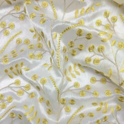 Floral Lace Embroidery Voile Curtain Fabric - Extra Wide 108 Inch -Pound Fabrics Sale Store D67BA781 44E7 4787 8D77 F242413B3747