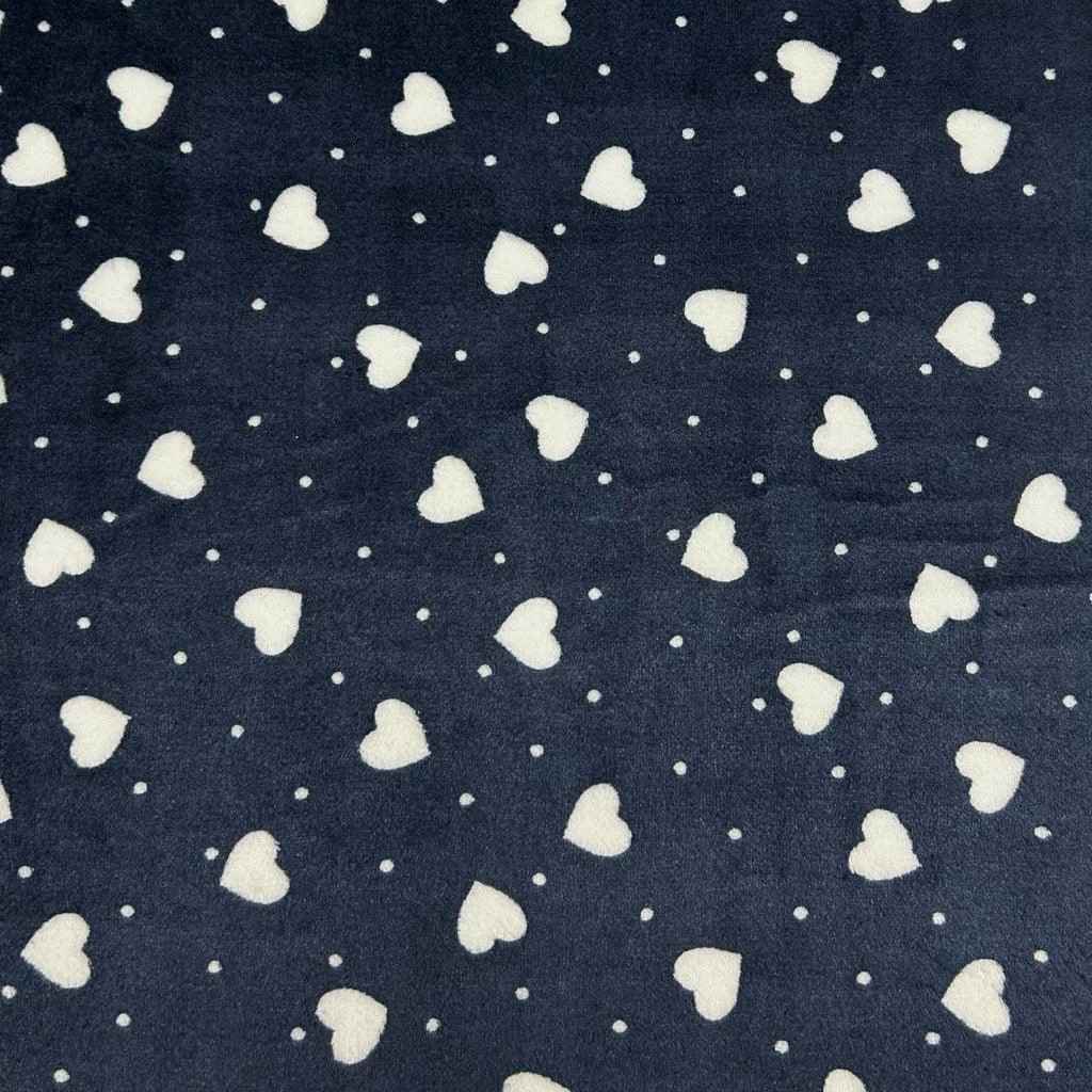 Ultra Soft Hearts and Dots Cuddle Fleece Fabric - 280gsm 7 Ultra Soft Hearts and Dots Cuddle Fleece Fabric - 280gsm - Image 7