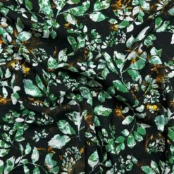 Leaf Print Viscose Twill Fabric - Premium Soft Drape Dressmaking Material -Pound Fabrics Sale Store D77DAC36 1FF4 4E87 A453 B22850B5D48D