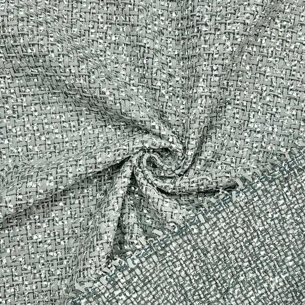 Basketweave Pattern Tweed Fabric 6 Basketweave Pattern Tweed Fabric - Image 6