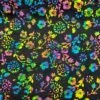 John Louden Multicoloured Flowers on Black Cotton Batik Fabric -Pound Fabrics Sale Store D9C375EE CAFA 43DE 913D 6BD95BB2A6AA