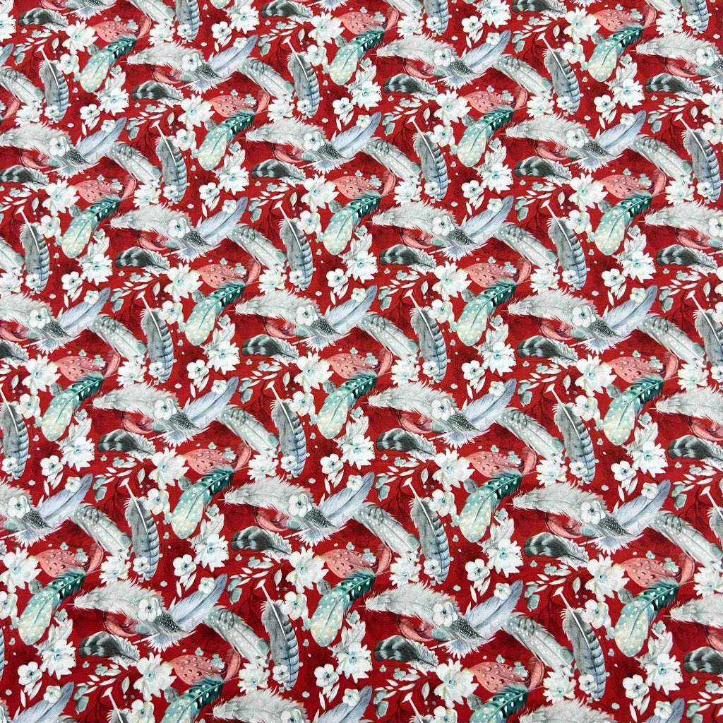 Rose & Hubble Feathers and Flowers Cotton Poplin Fabric - Oeko-Tex Certified 9 Rose & Hubble Feathers and Flowers Cotton Poplin Fabric - Oeko-Tex Certified - Image 9