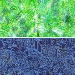 John Louden Spring Sprout Cotton Batik Fabric - Hand-Printed 100% Cotton