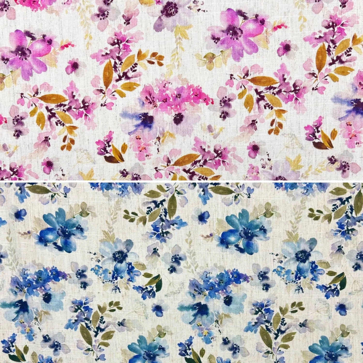 Floral Mist Linen Viscose Blend Fabric - Digital Floral Print for Dressmaking 1 Floral Mist Linen Viscose Blend Fabric - Digital Floral Print for Dressmaking