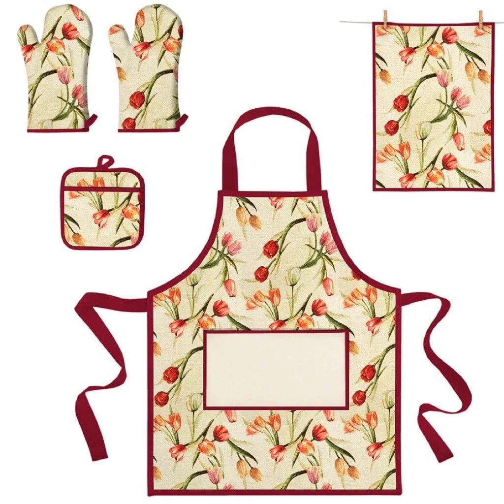 Falling Tulips Floral Tapestry Fabric for Upholstery and Curtains 5 Falling Tulips Floral Tapestry Fabric for Upholstery and Curtains - Image 5