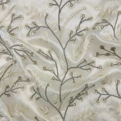 Floral Lace Embroidery Voile Curtain Fabric - Extra Wide 108 Inch -Pound Fabrics Sale Store DDF96DA4 482F 4CD0 BB1E 84F854137A0E