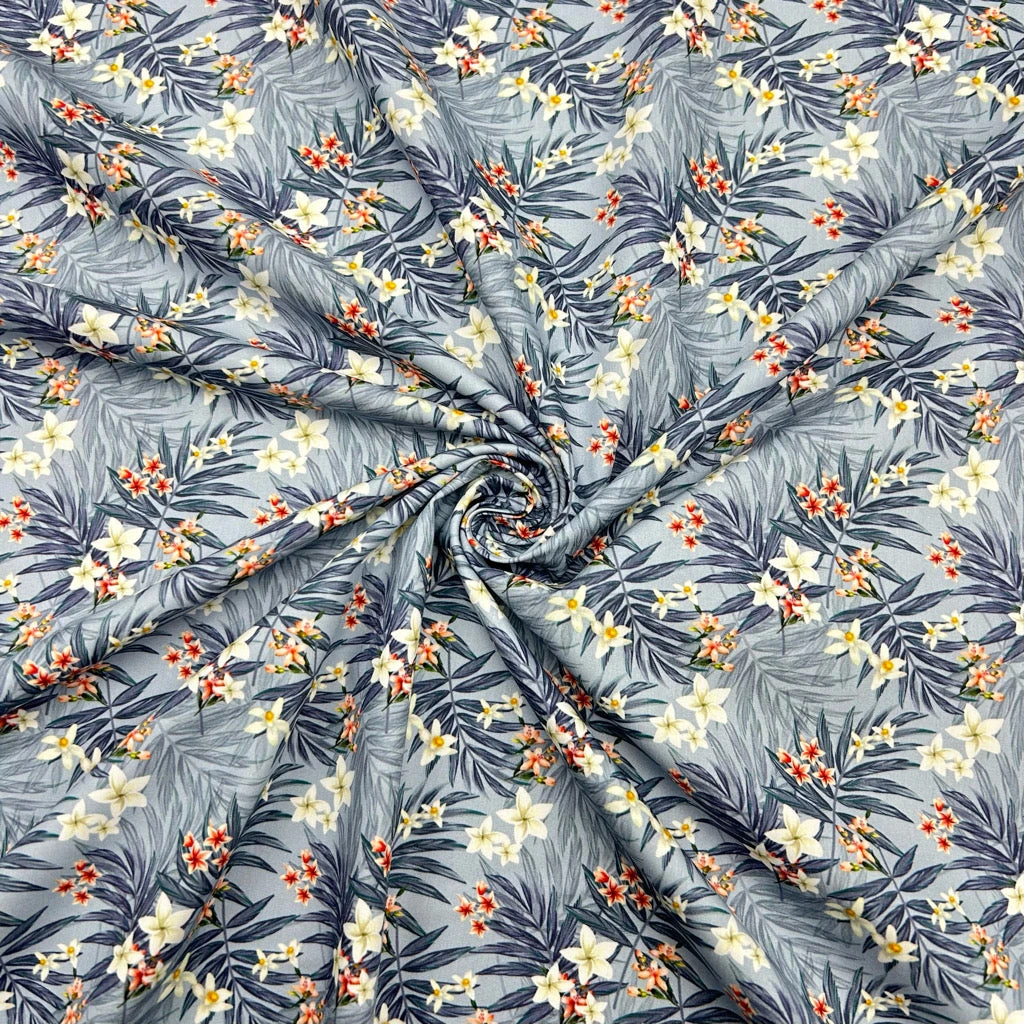 Rose & Hubble Tropical Floral Cotton Poplin Fabric 6 Rose & Hubble Tropical Floral Cotton Poplin Fabric - Image 6