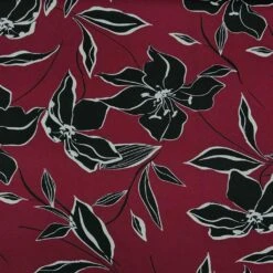 Black Floral Stretch Polyester Fabric for Elegant Dressmaking -Pound Fabrics Sale Store DF15BF9D 2AC2 45CB 9A7B E6FE306E71A1