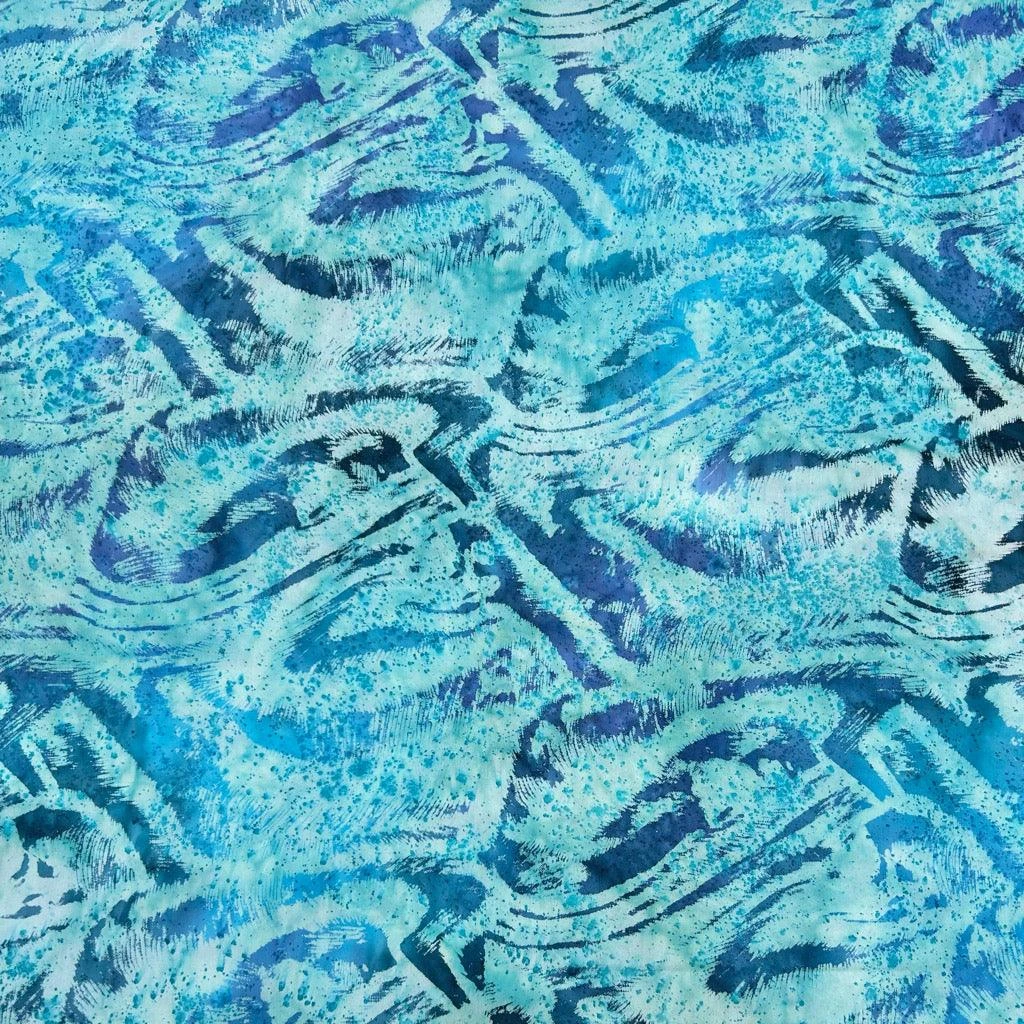 John Louden Waves Cotton Batik Fabric - Premium 100% Hand-Printed Textile 3 John Louden Waves Cotton Batik Fabric - Premium 100% Hand-Printed Textile - Image 3