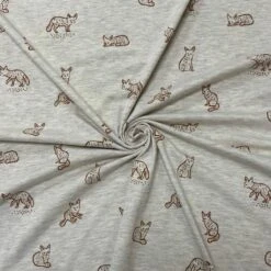 Premium Foxes Melange Cotton Jersey Fabric - Oeko-Tex Certified -Pound Fabrics Sale Store E39E525E 3A99 4529 9FBD 51E6778D9B4D