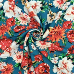 Floral Viscose Challis Fabric - Vibrant Blooms Digital Print Rayon 11 Floral Viscose Challis Fabric - Vibrant Blooms Digital Print Rayon -Pound Fabrics Sale Store E3EB7209 1E67 4AB6 B300 2767A45AA84A